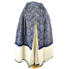 Falda Casera Azul Hojas para mujer Araotz - Trajes regionales