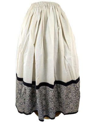 Falda Casera Gris Brocados Araotz - Trajes Regionales