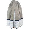 Falda Casera para mujer Gris con azul Araotz - Trajes Regionales Vascos