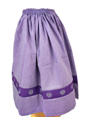 Falda Casera Granate Bies Eguzkilore Infantil