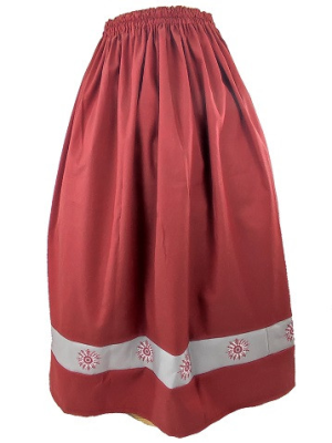 Falda Casera Granate Bies Eguzkilore Infantil