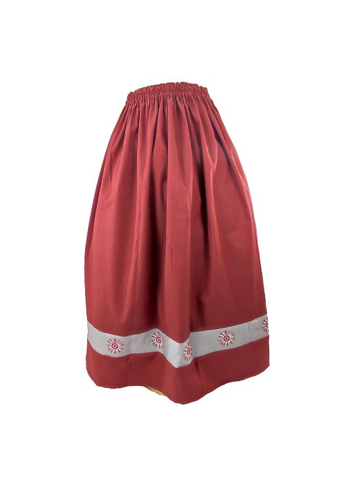 Falda Casera Granate Bies Eguzkilore Infantil