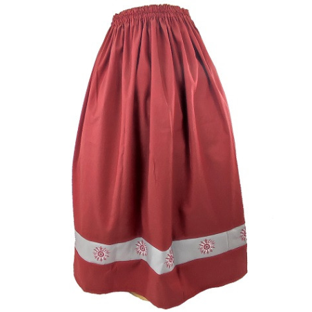 Falda Casera Granate Bies Eguzkilore Infantil