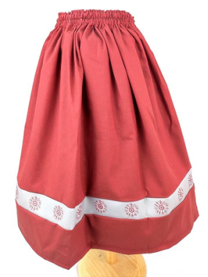 Falda Casera Granate Bies Eguzkilore Infantil
