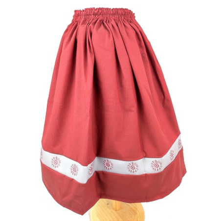 Falda Casera Granate Bies Eguzkilore Infantil