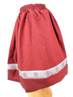 Falda Casera Granate Bies Eguzkilore Infantil