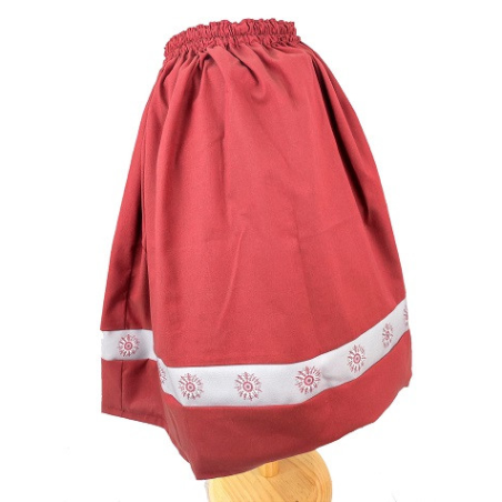 Falda Casera Granate Bies Eguzkilore Infantil