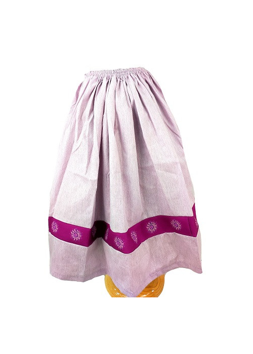 Falda Casera Granate Bies Eguzkilore Infantil