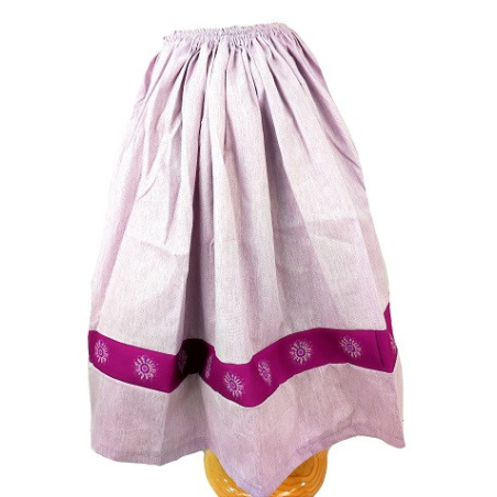 Falda Casera Granate Bies Eguzkilore Infantil