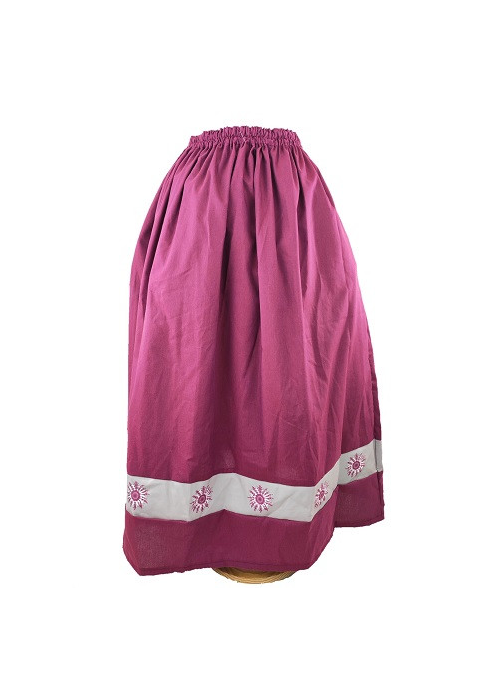 Falda Casera Granate Bies Eguzkilore Infantil