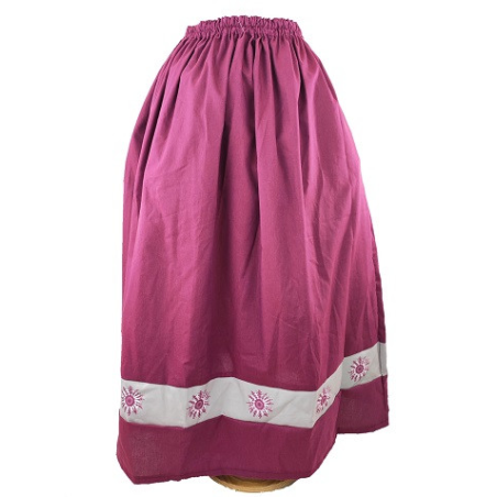 Falda Casera Granate Bies Eguzkilore Infantil