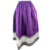 Falda Casera Morada y Gris Flores para mujer - Trajes Regionales Vascos