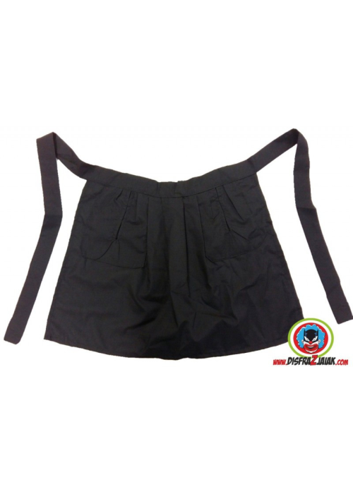 Delantal Bebe Aldeana Liso Negro - Trajes Regionales Vascos