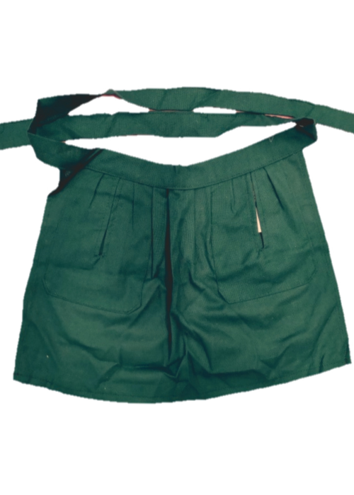 Delantal Aldeana Liso Verde - Trajes Regionales Vascos
