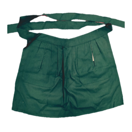 Delantal Aldeana Liso Verde - Trajes Regionales Vascos