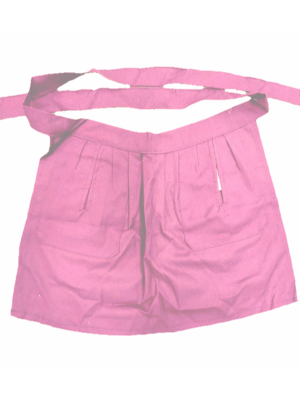 Delantal Aldeana Liso Rosa - Trajes Regionales Vascos