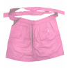 Delantal Aldeana Liso Rosa - Trajes Regionales Vascos