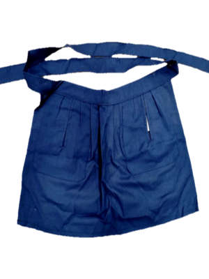 Delantal Aldeana Liso Azul - Trajes Regionales Vascos