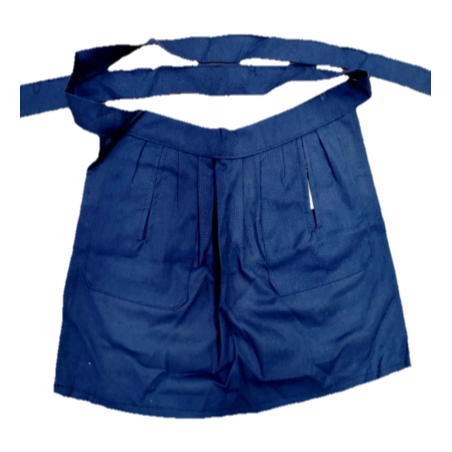 Delantal Aldeana Liso Azul - Trajes Regionales Vascos