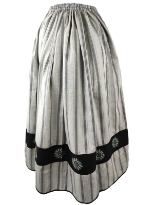 Falda Casera Rayas Gris  Bies Eguzkilore