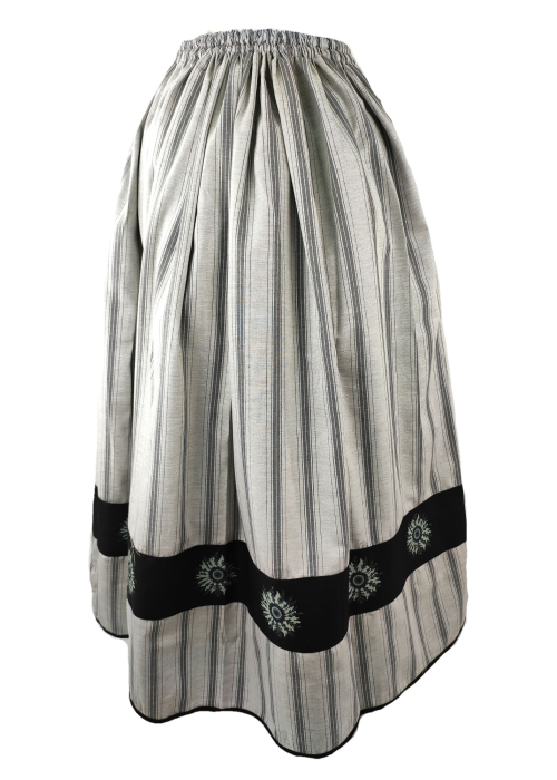 Falda Casera Rayas Gris  Bies Eguzkilore