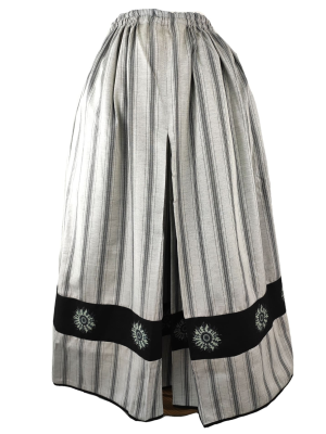 Falda Casera Rayas Gris  Bies Eguzkilore