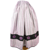 Falda Casera Rayas Rosa con Bies