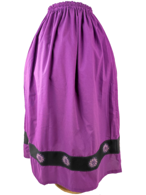 Falda Casera Morada Bies Negro Eguzkilore