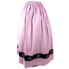 Falda Casera Rosa Bies Negro Eguzkilore