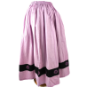 Falda Casera Rosa Bies Negro Eguzkilore