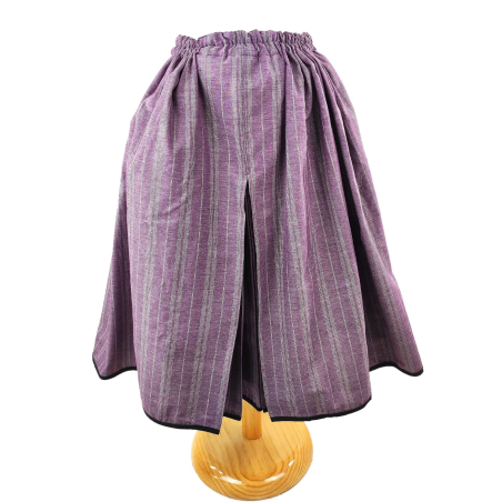 Falda Casera Morada Rayas para niña - Trajes Regionales Vascos
