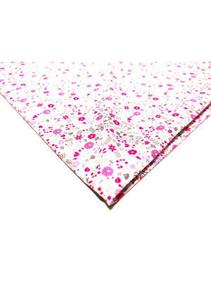Pañuelo Casera Grande Flores Rosa