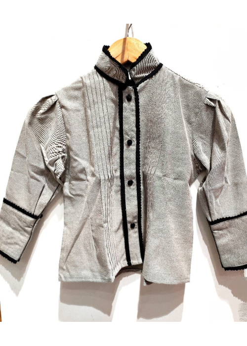 Blusa Casera Gris Niña Txindoki