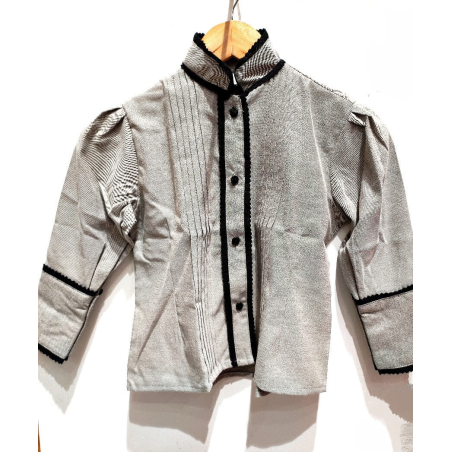 Blusa Casera Gris Mujer Txindoki