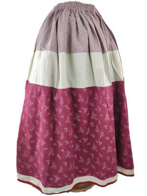 Falda Casera Granate - Trajes Regionales Vascos