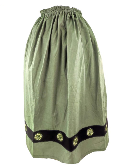 Falda Casera Verde Bies Negro Eguzkilore