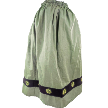 Falda Casera Verde Bies Negro Eguzkilore