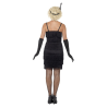 Disfraz de Charleston Negro Corto