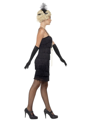 Disfraz de Charleston Negro Corto