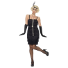 Disfraz de Charleston Negro Corto