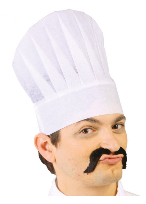 Gorro de Cocinero para Niños Blanco para Bebé Gorro de Chef