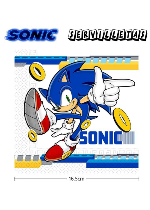 Servilletas Sonic 33x33 20Unid