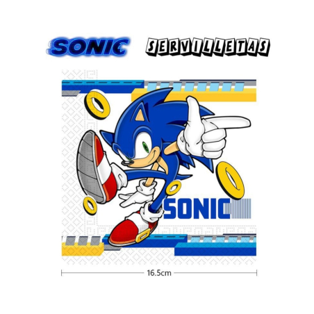 Servilletas Sonic 33x33 20Unid