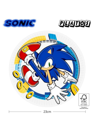 Platos Sonic 23 cm 8 Unid