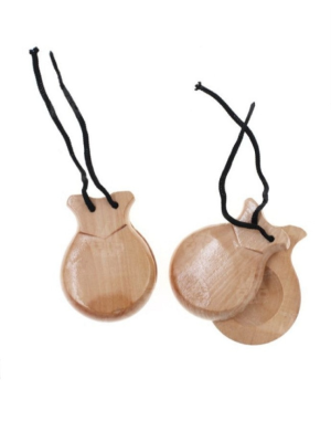 Castañuelas de Madera Natural