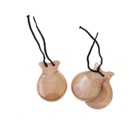 Castañuelas de Madera Natural