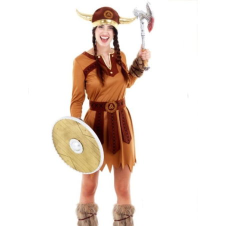 Disfraz De Vikinga Niña - Disfraces De Barbaros y Vikingos