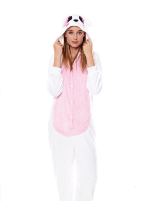 Disfraz de Conejo Blanco Pijama Peluche