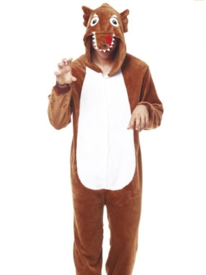 Disfraz de Lobo Marron Pijama Peluche
