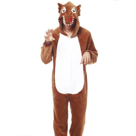 Disfraz de Lobo Marron Pijama Peluche